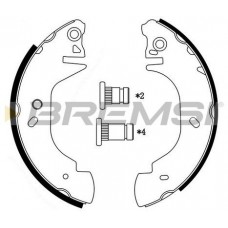 GF0232 BREMSI Комплект гальмівних колодок