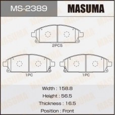 MS-2389 MASUMA Комплект гальмівних колодок