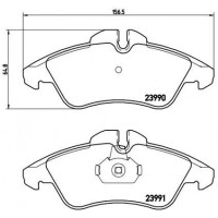 P 50 080 BREMBO Комплект гальмівних колодок дисковий гальм