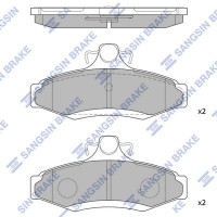 SP1114 Hi-Q Комплект гальмівних колодок дисковий гальм