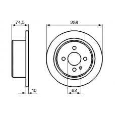0 986 478 563 BOSCH Гальмівний диск
