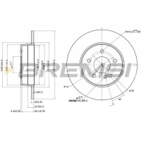 CD6963S BREMSI Гальмівний диск