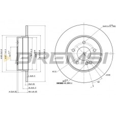 CD6963S BREMSI Гальмівний диск
