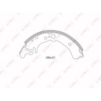 BS-7509 LYNXauto Комплект гальмівних колодок