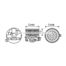 DA8010 AVA QUALITY COOLING Вентилятор салону