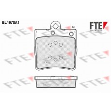 BL1678A1 FTE КомплеК т гальмівних колодок, дискове гальмо