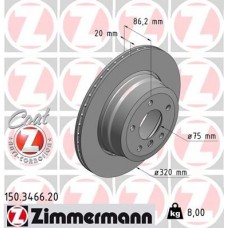 150.3466.20 ZIMMERMANN Гальмівний диск
