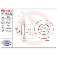 09.9350.10 BREMBO Гальмівний диск