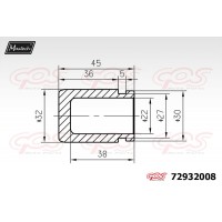 72932008 MAXTECH Поршень корпус скоби гальма
