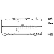 CR 535 000S MAHLE Радіатор охолодження двигуна