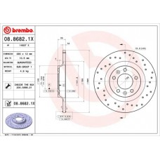 08.8682.1X BREMBO Гальмівний диск