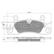 TX 19-26 TOMEX Brakes КомплеК т гальмівних колодок, дискове гальмо