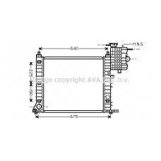 MS2348 AVA QUALITY COOLING Радіатор охолодження двигуна