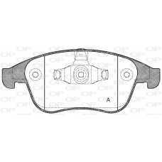 BPA1389.00 OPEN PARTS Комплект гальмівних колодок дисковий гальм
