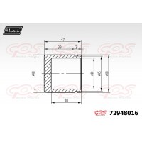 72948016 MAXTECH Поршень корпус скоби гальма