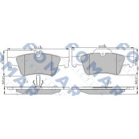 FO 914481 FOMAR Friction КомплеК т гальмівних колодок, дискове гальмо