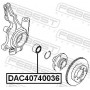 DAC40740036 FEBEST Підшипник ступиці колеса
