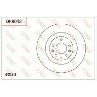 DF8043 TRW Гальмівний диск