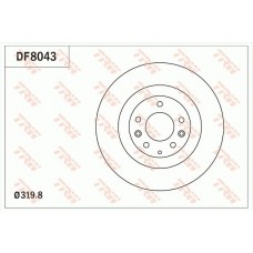 DF8043 TRW Гальмівний диск