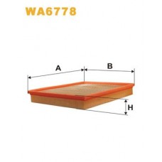 WA6778 WIX FILTERS Повітряний фільтр