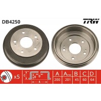 DB4250 TRW Гальмівний барабан