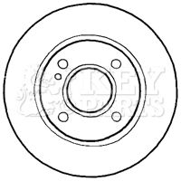 KBD4638 KEY PARTS Гальмівний диск