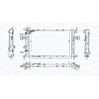 350213194600 MAGNETI MARELLI Радіатор охолодження двигуна