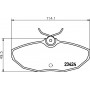 8DB 355 018-561 HELLA Комплект гальмівних колодок дисковий гальм