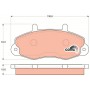 GDB1084 TRW Комплект гальмівних колодок дисковий гальм