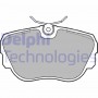 LP596 DELPHI КомплеК т гальмівних колодок, дискове гальмо