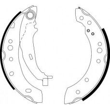 8DB 355 000-271 HELLA PAGID Комплект гальмівних колодок