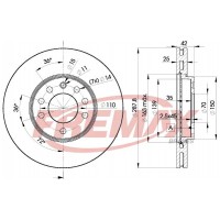 BD-9043 FREMAX Гальмівний диск