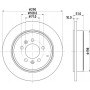 MDC1496 MINTEX Гальмівний диск
