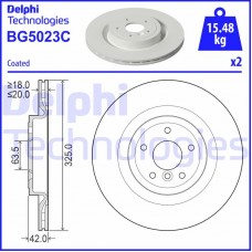 BG5023C DELPHI Гальмівний диск