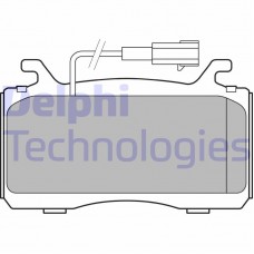 LP3310 DELPHI Комплект гальмівних колодок дисковий гальм