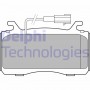 LP3310 DELPHI Комплект гальмівних колодок дисковий гальм