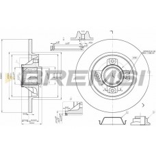 CD7735S BREMSI Гальмівний диск