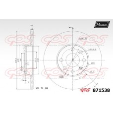 871538 MAXTECH Гальмівний диск