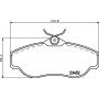 8DB 355 009-531 HELLA PAGID Комплект гальмівних колодок дисковий гальм
