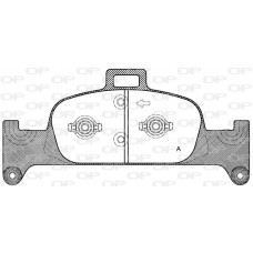 BPA1691.00 OPEN PARTS Комплект гальмівних колодок дисковий гальм