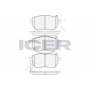 181696 ICER Комплект гальмівних колодок дисковий гальм