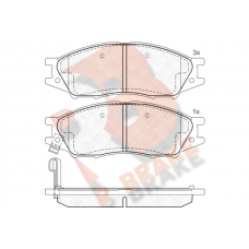 RB1635 R BRAKE Комплект гальмівних колодок дисковий гальм