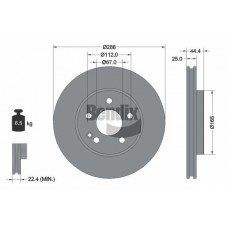 BDS1101HC BENDIX Braking Гальмівний диск