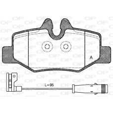 BPA1110.02 OPEN PARTS Комплект гальмівних колодок дисковий гальм
