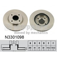 N3301098 NIPPARTS Гальмівний диск