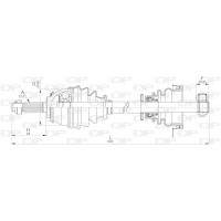 DRS6263.00 OPEN PARTS Привідний вал