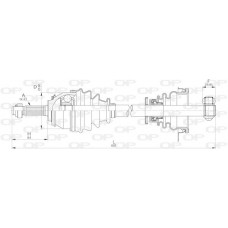 DRS6263.00 OPEN PARTS Привідний вал