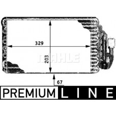 AE 30 000P MAHLE Випарник кондиціонера