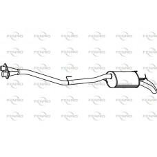 P3729 FENNO Глушник вихлопних газів кінцевий