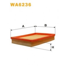 WA6236 WIX FILTERS Повітряний фільтр